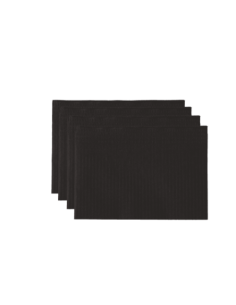 EU36026 SERVILLETAS NEGRAS PAPEL/PLASTICO 500UDS