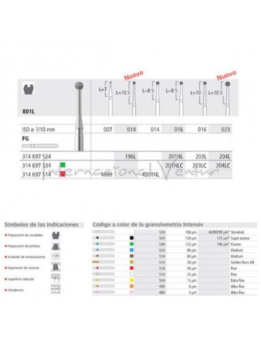 FG 201NL/6 801L-016 FG DIAM. MEDIO 6U. INTENSIVE