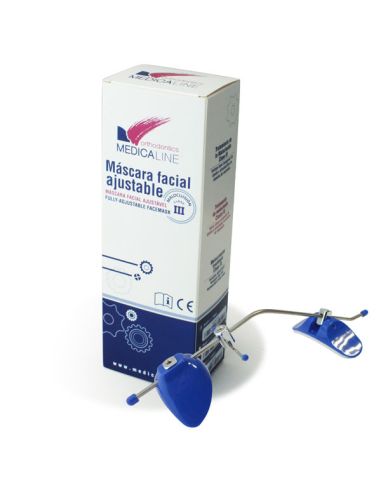 MASCARA FACIAL MLO AZUL CLASE III 1U. MEDICALINE