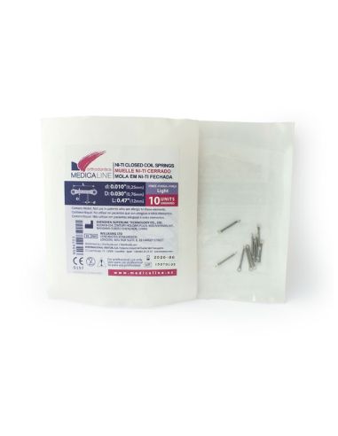 COIL NITI CERRA. Ø:.010" Ø:.030" L.:.47" LIGHT 10U MEDICALINE