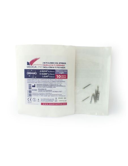 COIL NITI CERRA. Ø:.010" Ø:.030" L.:.47" LIGHT 10U MEDICALINE