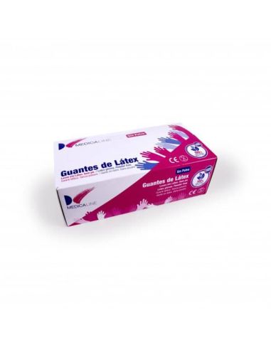 GUANTES LATEX GRAN.S/P.100U L MEDICALINE