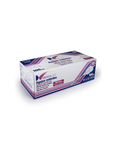 AGUJAS MEDICALINE 30G CORTA 0,3X21MM 100UDS. MEDICALINE
