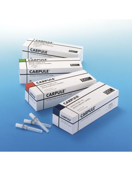AGUJA CARPULE 0.4X25 C/PLAST.27G CORTA 100U