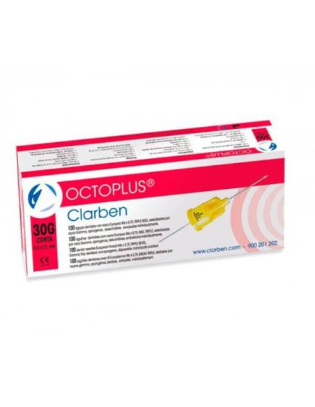 AGUJA OCTOPLUS C/PLAST. 0.3X21 30G CORTA 100U.