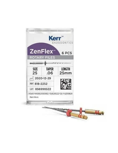 ZENFLEX LIMA NITI SURTIDO .06/25MM. 6UDS.