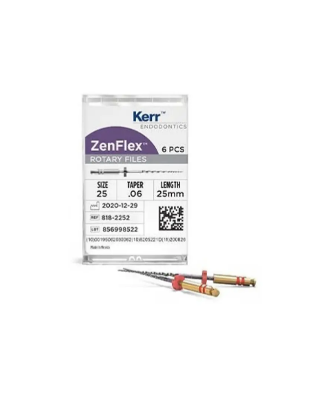 ZENFLEX LIMA NITI SURTIDO .06/25MM. 6UDS.